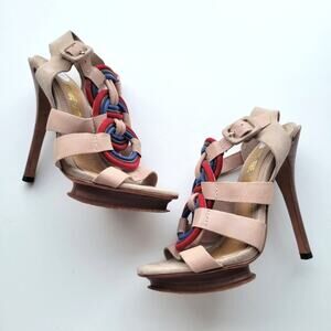 L.A.M.B. Zed Heeled Sandal 7.5